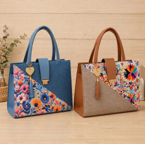 cada una Bolso Artesanal estilo Tote Diseño Diagonal