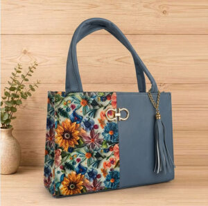 Bolso de mano en tono azul