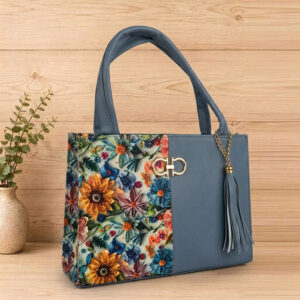 Bolso de mano en tono azul