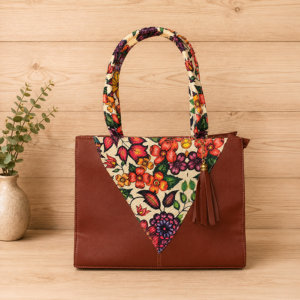 Bolso tipo Tote de estilo artesanal