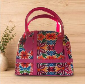 Bolso de mano artesanal multicolor